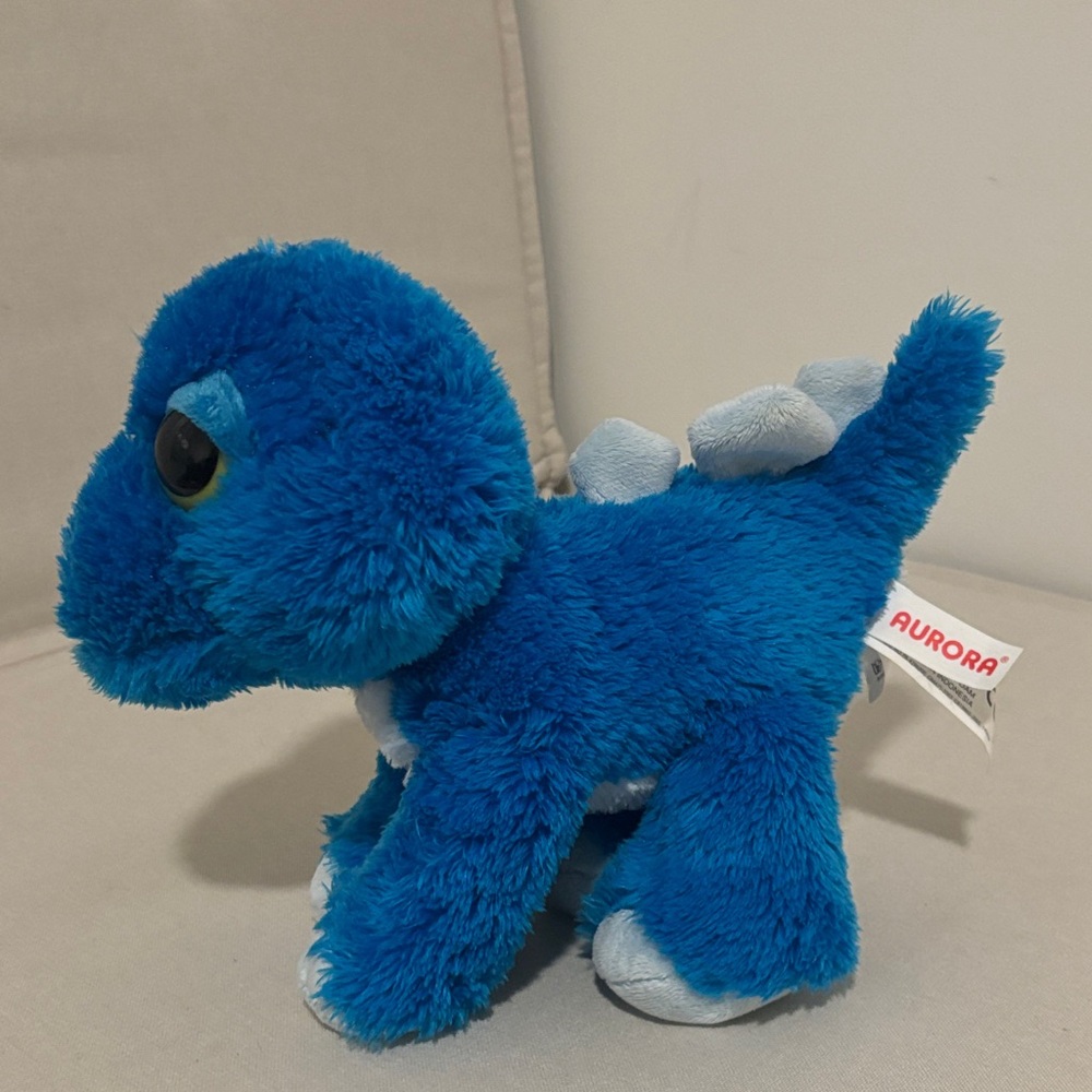 Aurora Blue Dinosaur Stuffed Animal